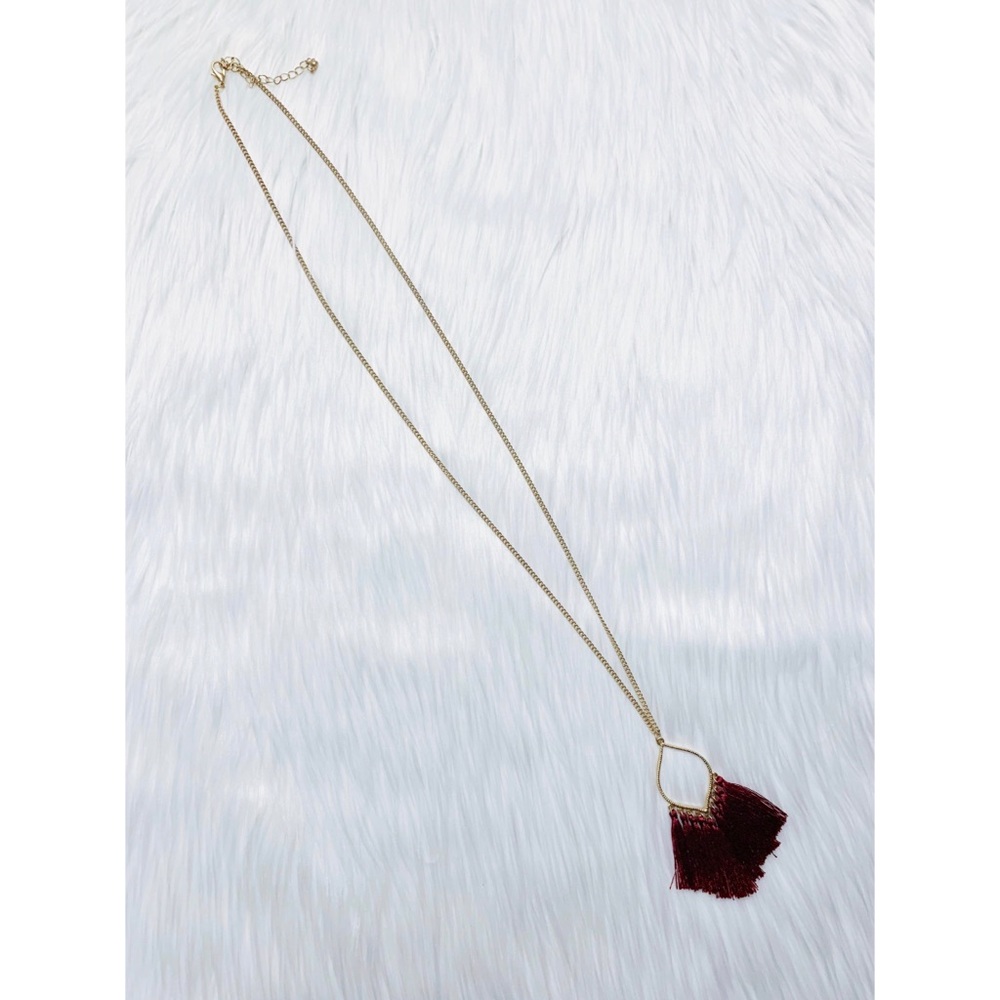 Red Tassel Necklace